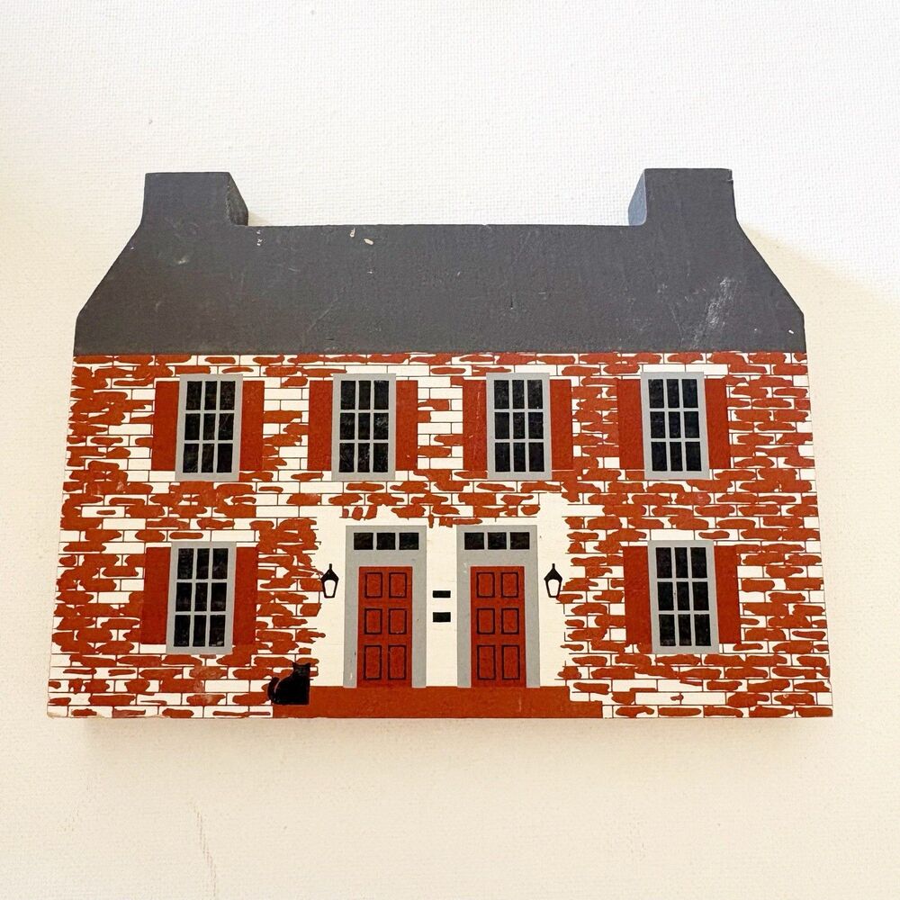 The Cat's Meow Village House John Belville House 1986 Signed Cottage Country